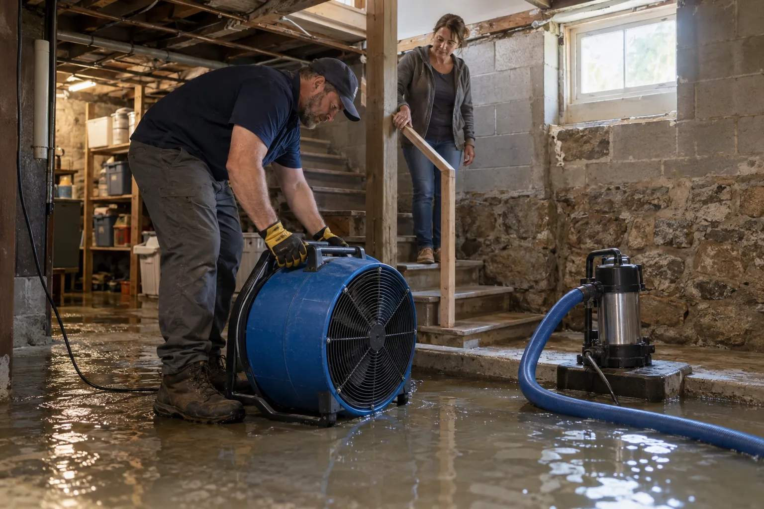 Flooded Basement Cleanup in Hartford, CT
